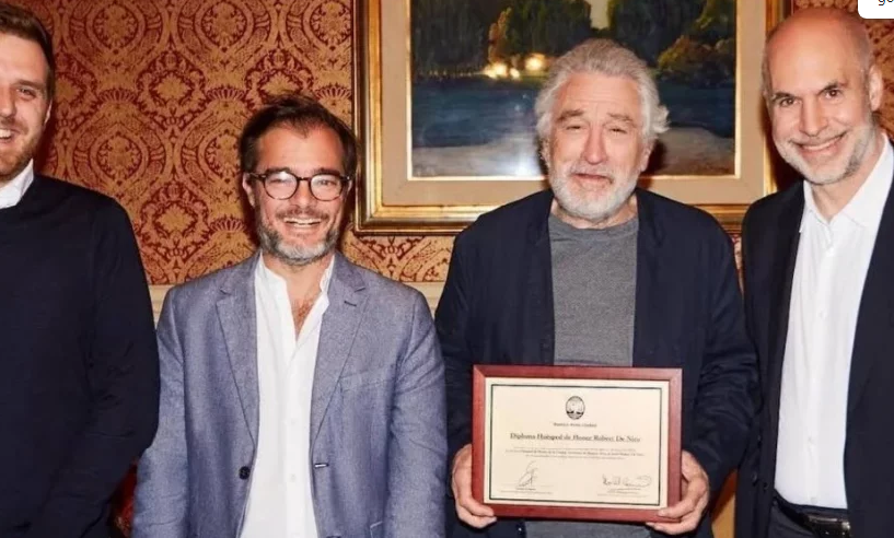 Robert De Niro fue distinguido como «Huésped de Honor» en la ciudad de Buenos Aires