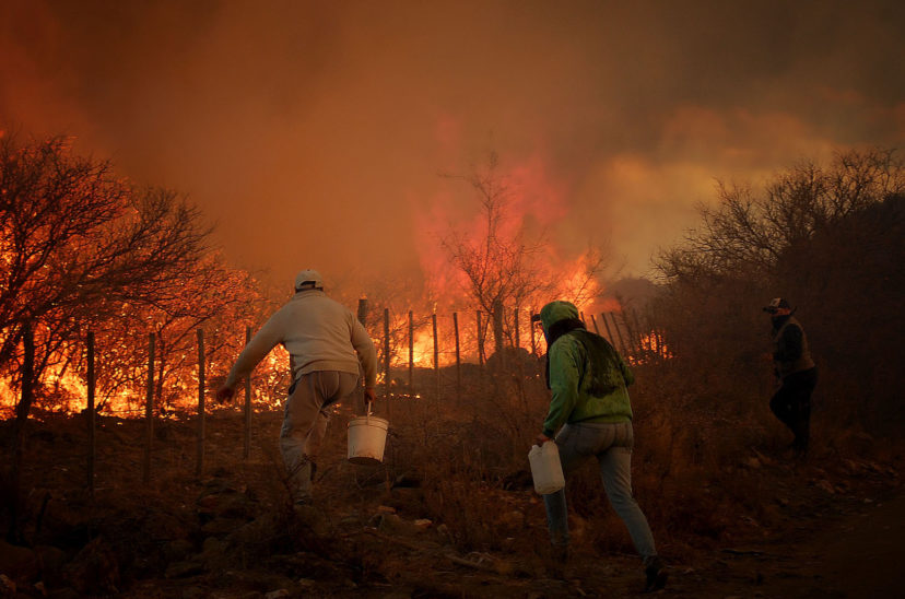 Son seis las provincias con focos de incendios activos