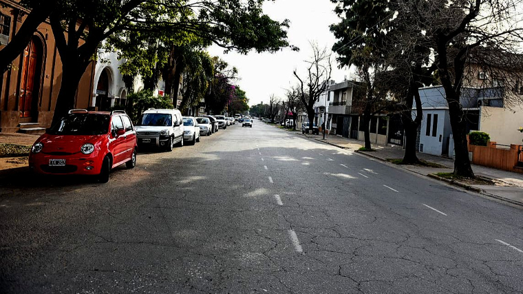 Calle Carbó: inician repavimentación y solo se podrá circular a velocidad reducida