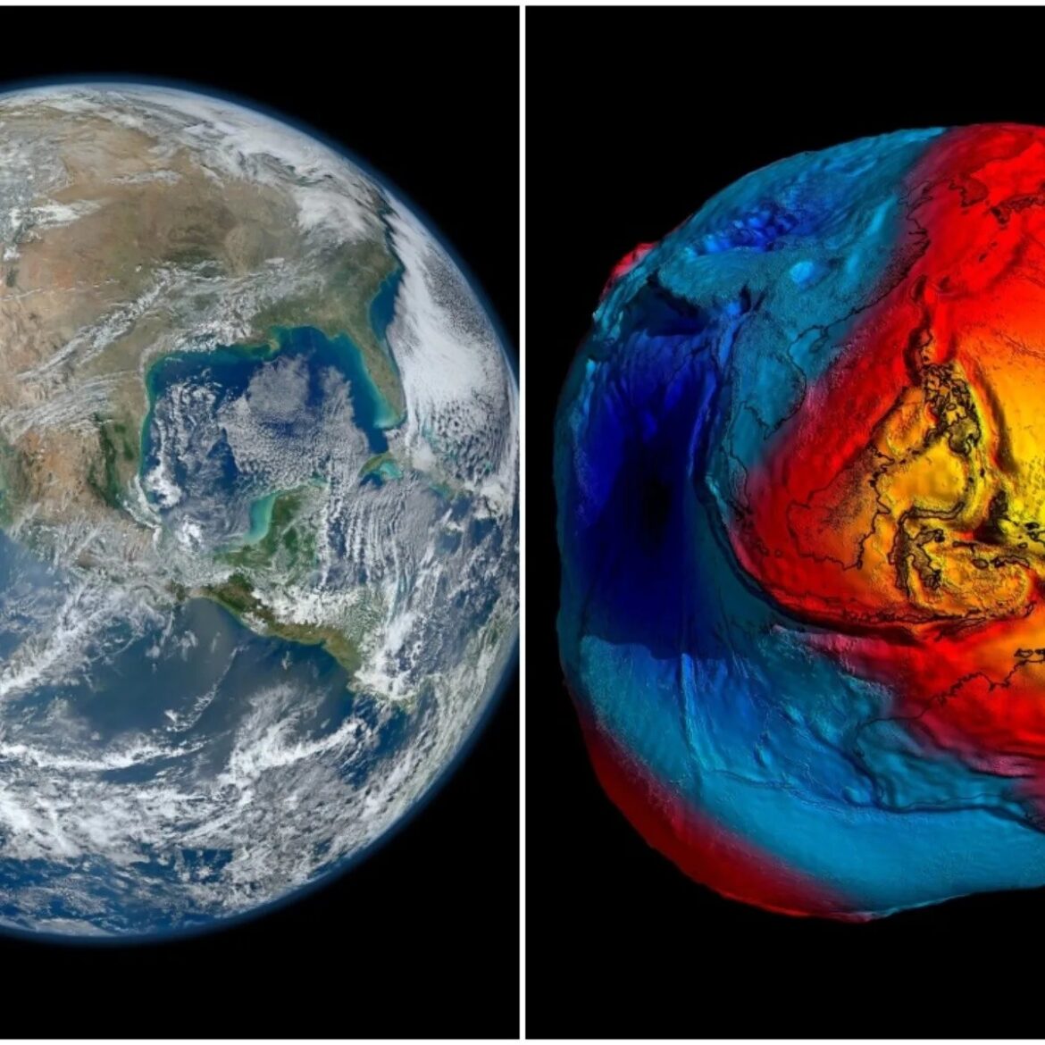 ¡Impactante! Comó es el “agujero gravitacional” que tiene la Tierra