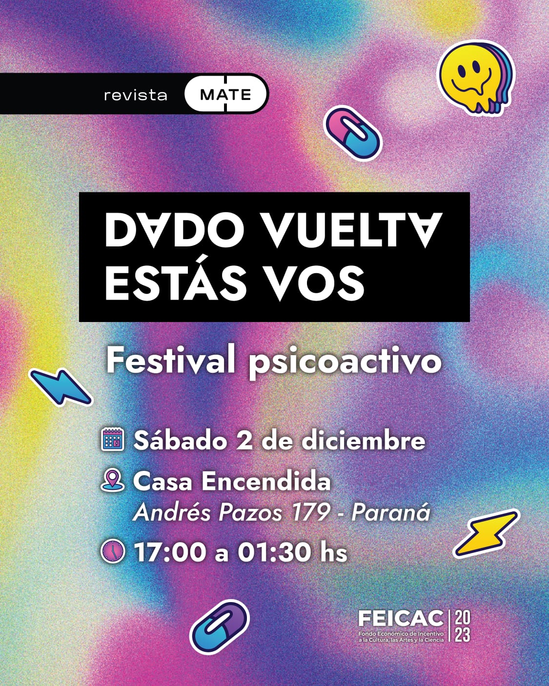 «Dado vuelta estás vos»: Revista Mate realizará un Festival Psicoactivo por nuevas narrativas sobre drogas