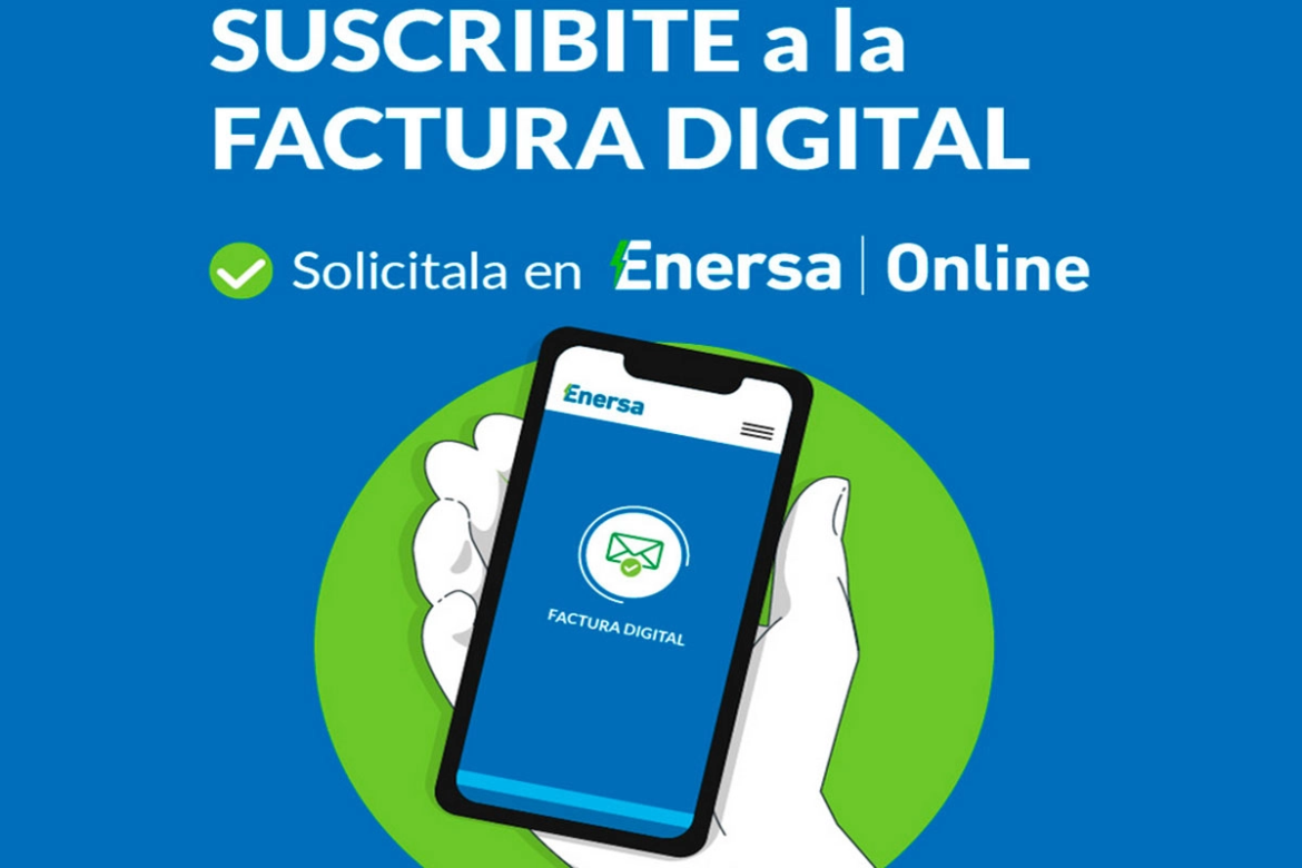 Enersa recomienda a sus usuarios que se suscriban a la factura digital