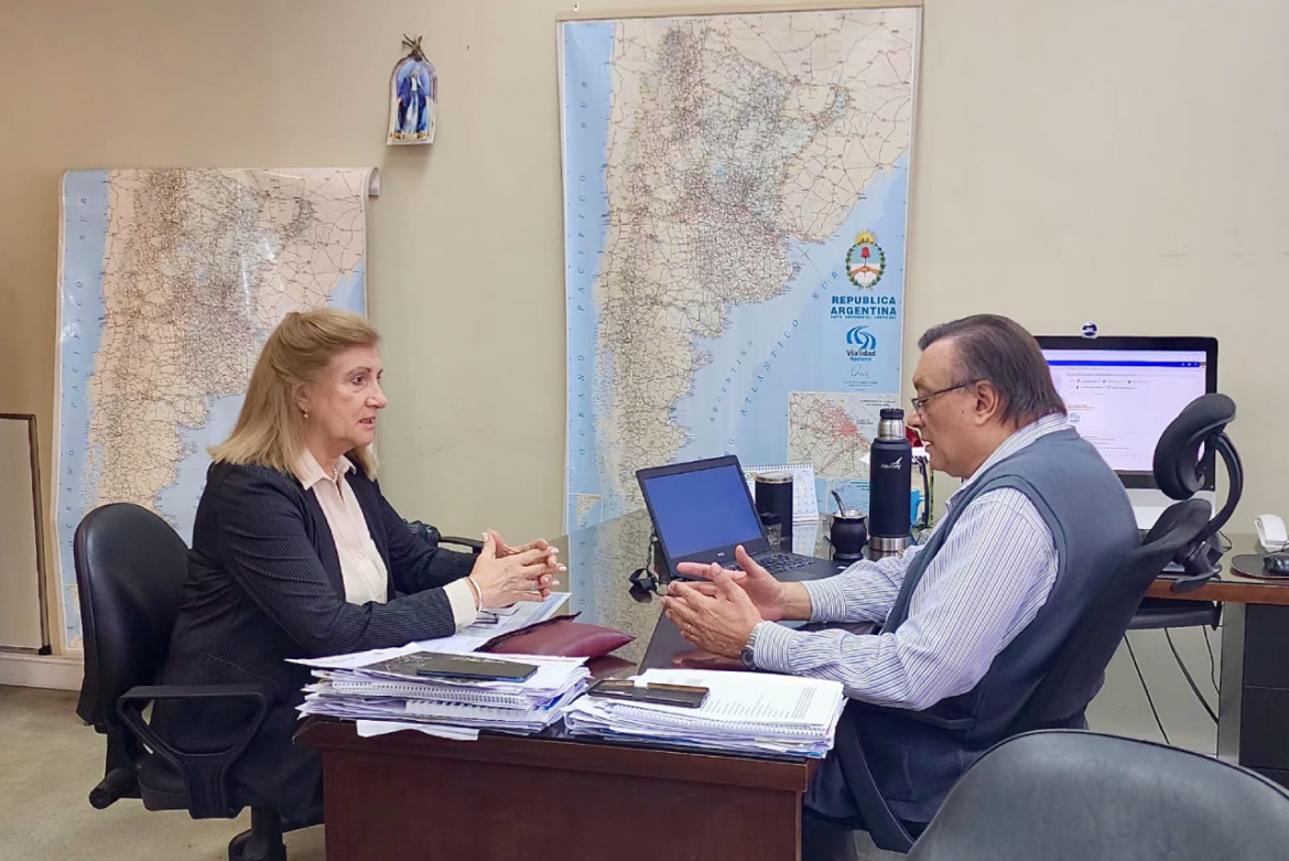 Rosario Romero gestionó con Vialidad Nacional la reactivación de la obra de Circunvalación