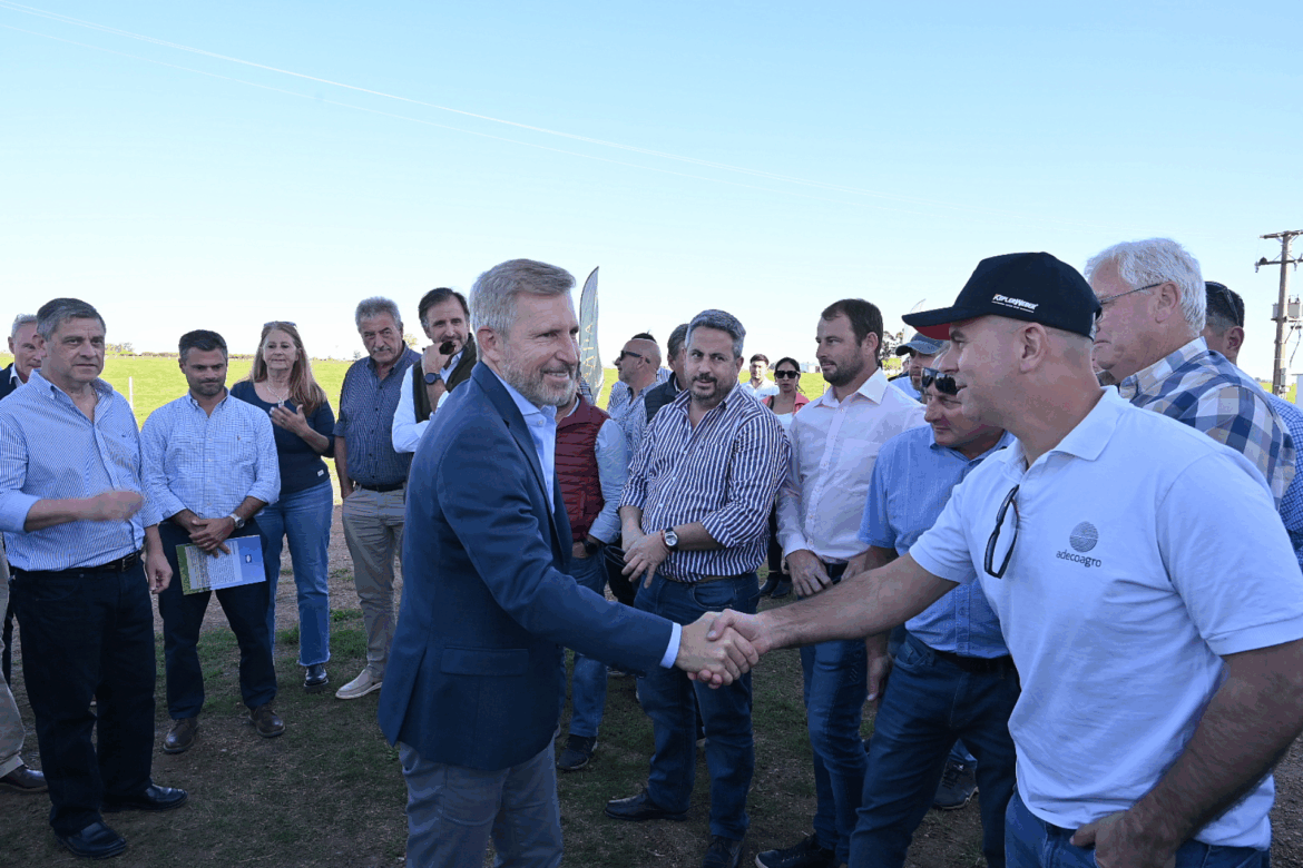 Frigerio anunció beneficios para la producción de arroz