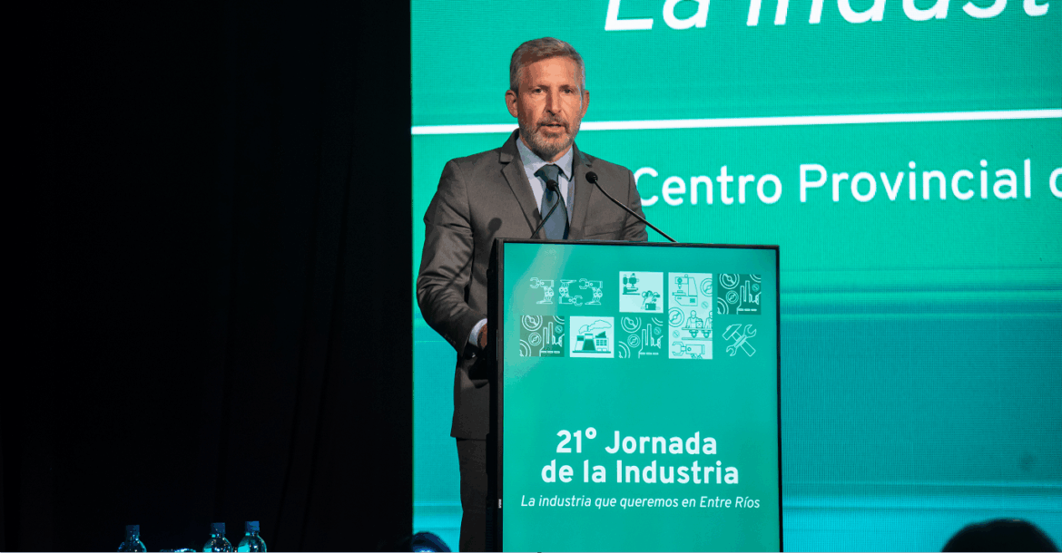 Frigerio anunció nueva Ley de Gestión Ambiental y crear Agencia de Inversiones en la Jornada de la Industria