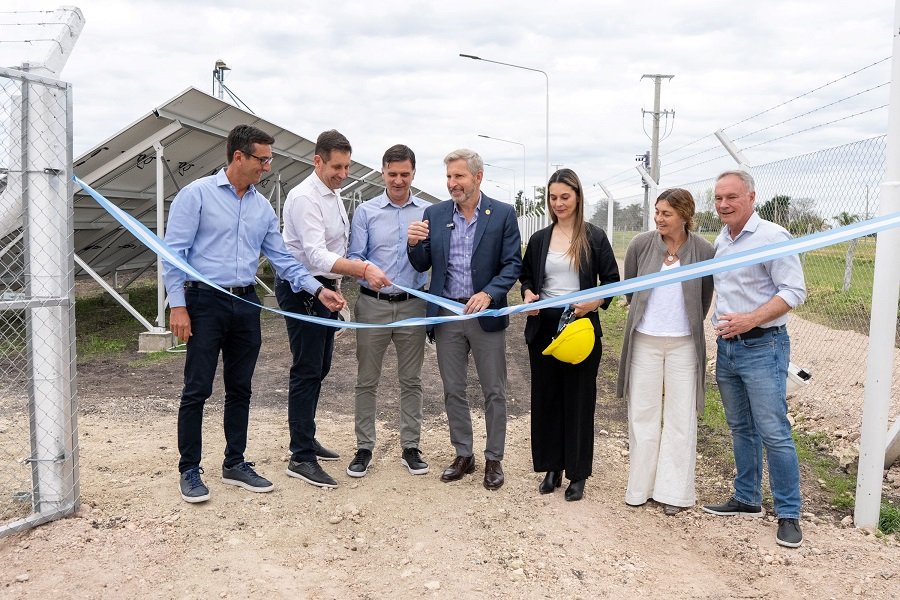 Se inauguró el primer parque solar de Enersa en Sauce Pinto