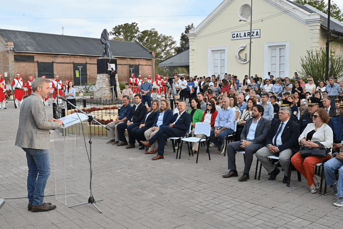 Frigerio participó del acto central por el 113° aniversario de General Galarza