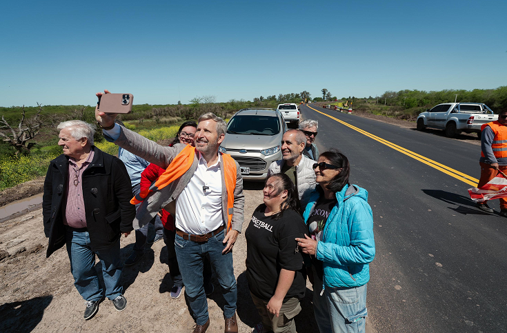 En Gualeguaychú, Frigerio destacóla reparación y mejoras de la ruta 20