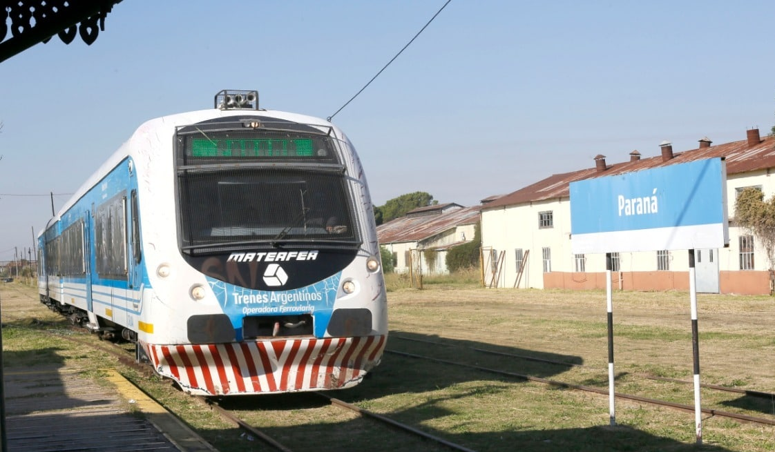 Servicio ferroviario entre Paraná y La Picada permanece suspendido hasta nuevo aviso