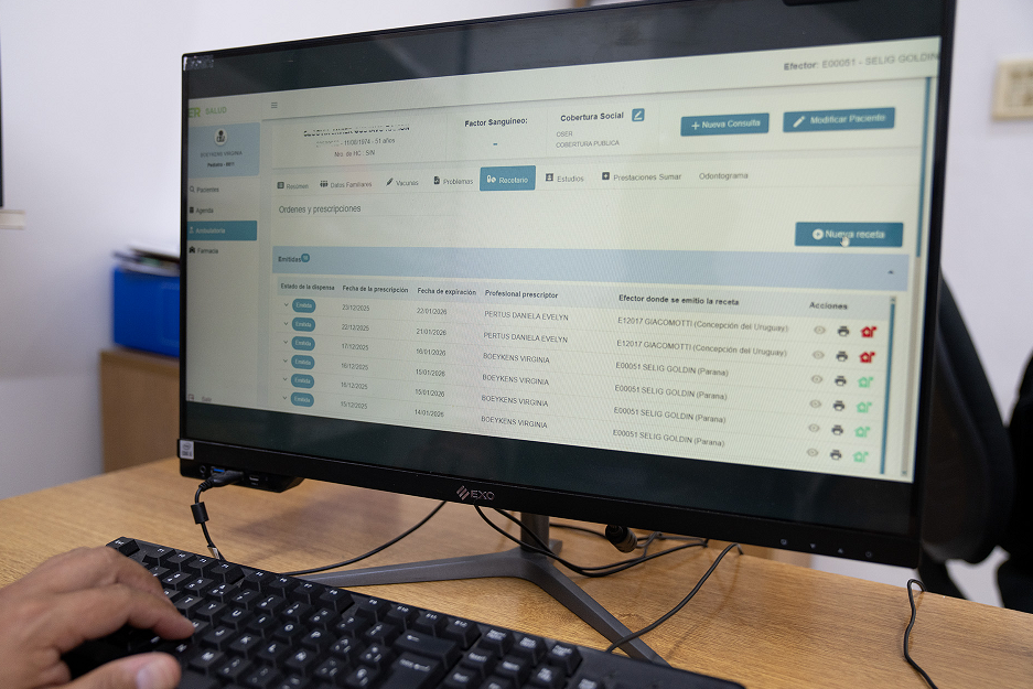 Desde enero regirá plenamente la receta electrónica en Entre Ríos