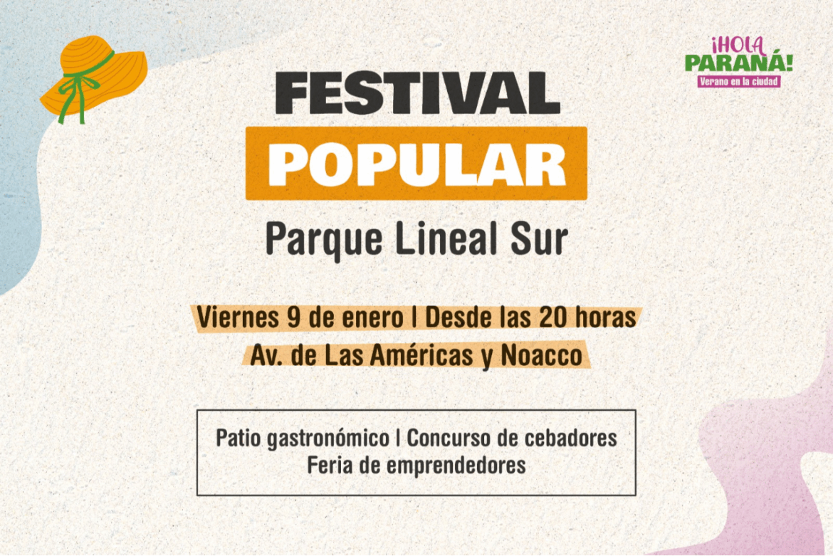 Agenda de verano: comienzan los Festivales Populares en distintos puntos de la ciudad