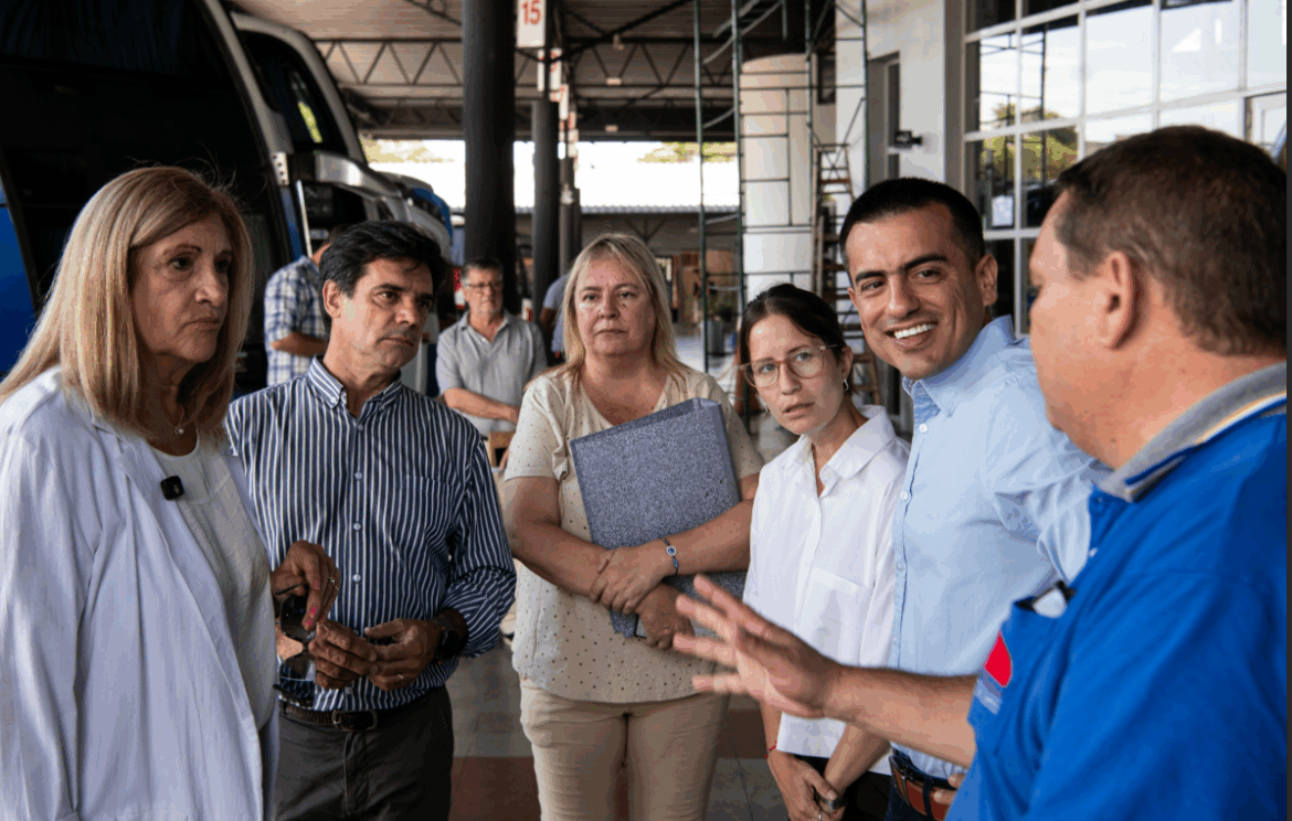 Rosario Romero recorrió la Terminal de Ómnibus en el marco de las obras de renovación