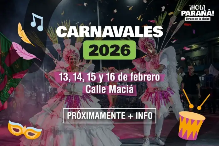 Así serán los carnavales los Carnavales 2026 en Paraná