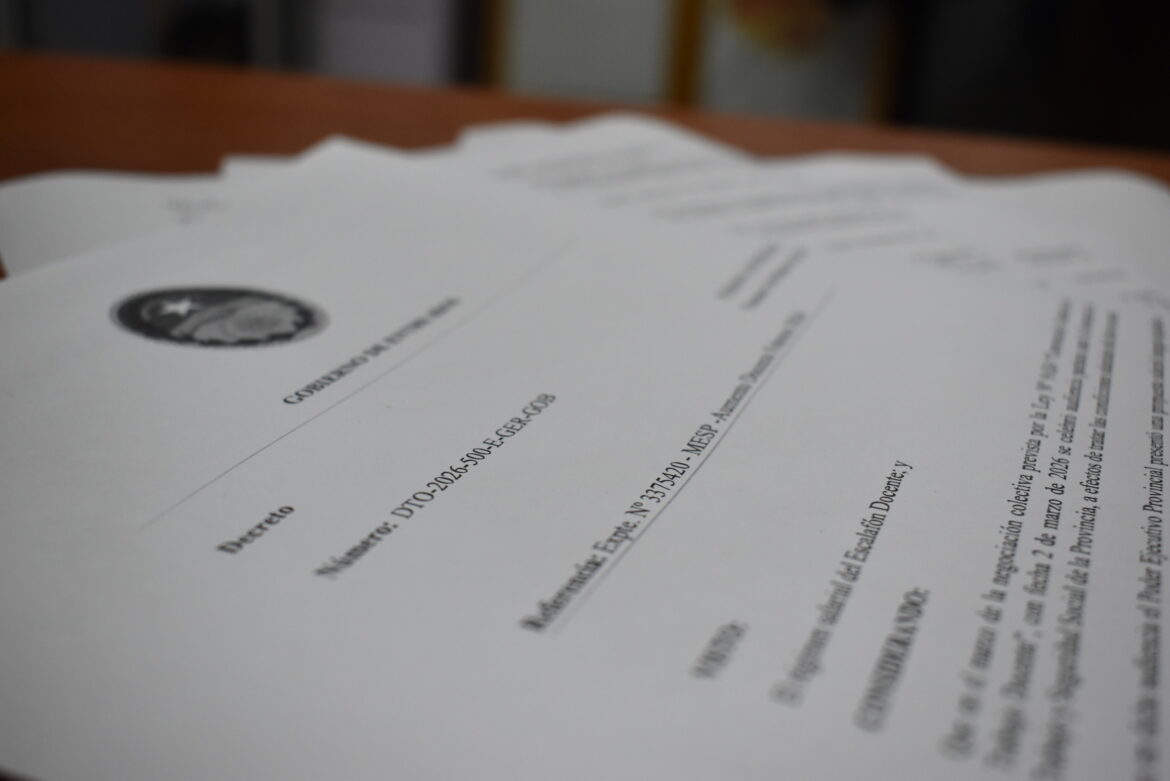 AGMER inició una acción de inconstitucionalidad contra el Decreto 500 del Ejecutivo provincial