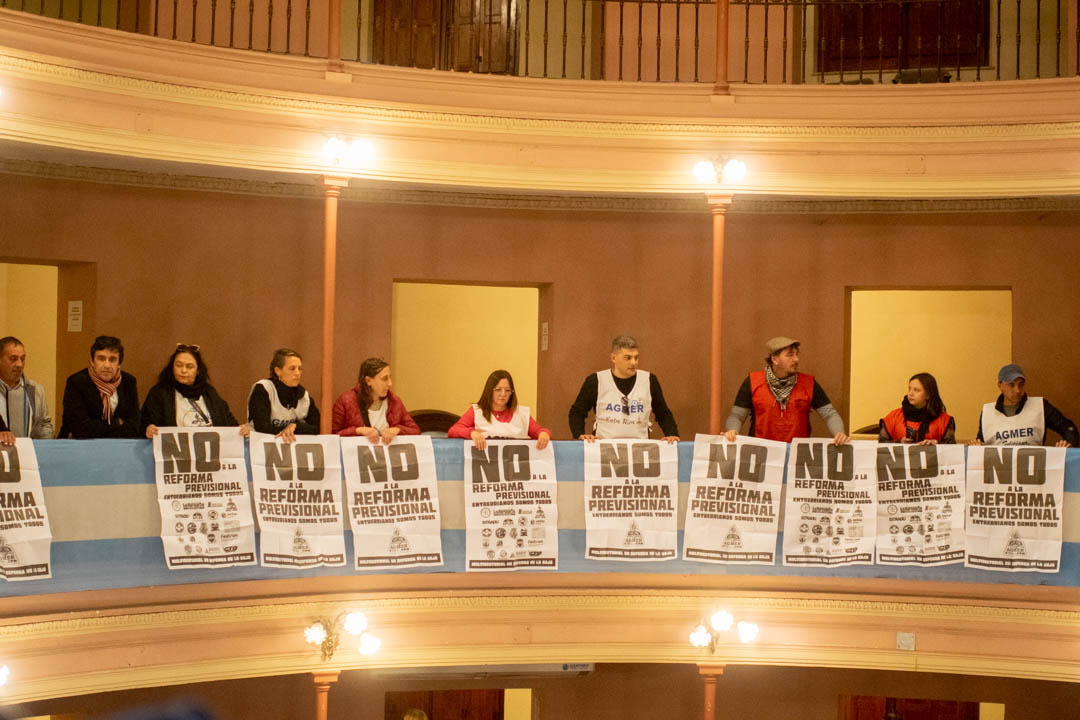 AGMER llevó el rechazo de la reforma previsional a la Cámara de Diputados