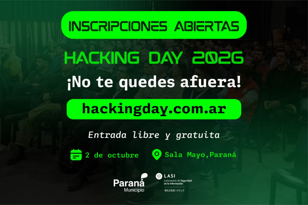 Abrieron las inscripciones para el Hacking Day 2026 en la Sala Mayo