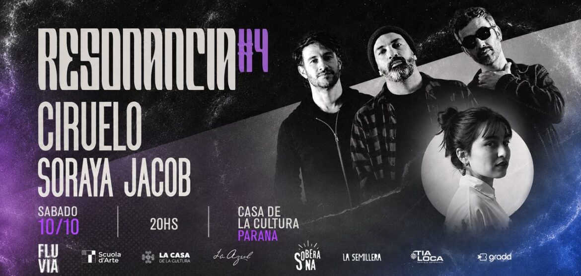 Resonancia #4: Ciruelo llega por primera vez a Paraná para presentar su nuevo disco